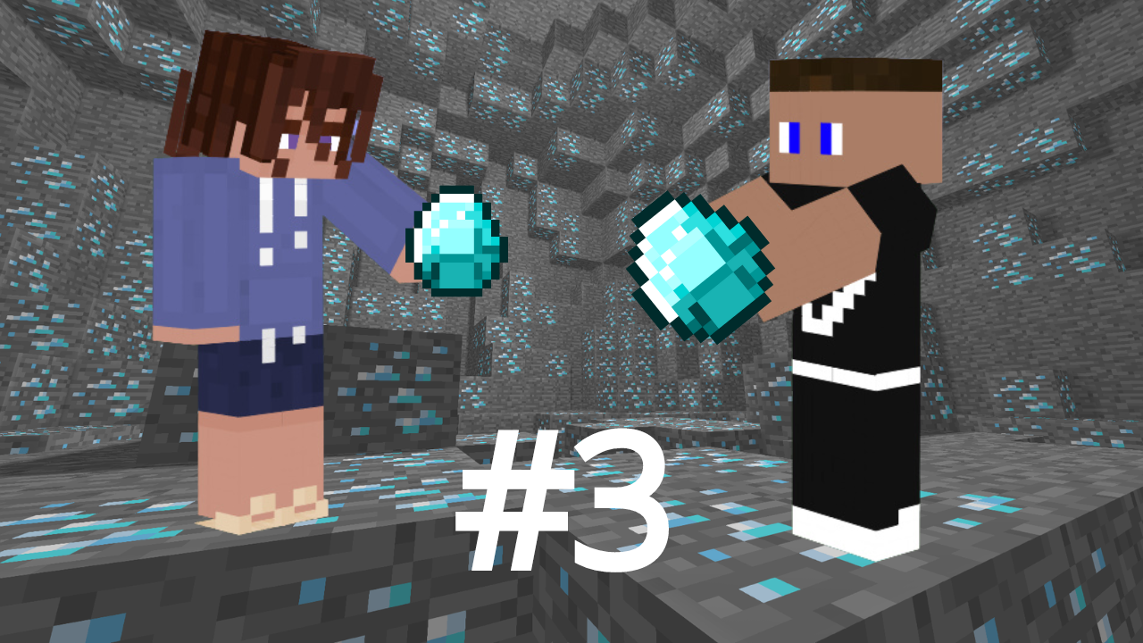 Майнкрафт ЛетсПлей #3 С FnafMaster _ Выживание в Майнкрафт без модов Алмазы