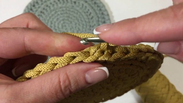 Круглая салфетка крючком | Ковер крючком | Узоры крючком из шнура | Soft Decor - Татьяна Чакур