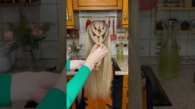 Прическа плетение 29, красивая простая лайфхак haircut hair shorts Марина Гоголева волосы прически