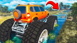 СМОЖЕТ ЛИ ГИГАНТСКАЯ ШЕВРОЛЕ НИВА ПРОЕХАТЬ БОЛОТО В ГТА 5 МОДЫ! ЭКСПЕРИМЕНТЫ В GTA 5 MODS