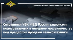 Сотрудники УБК МВД России задержали подозреваемых в интернет-мошенничестве