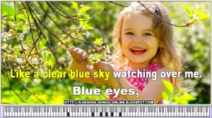 Karaoke song with lyrics. Elton John - Blue Eyes.