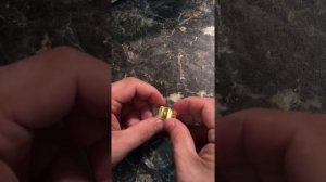 Проверка золотого слитка Сбербанка. Breaking a gold bar from the Bank