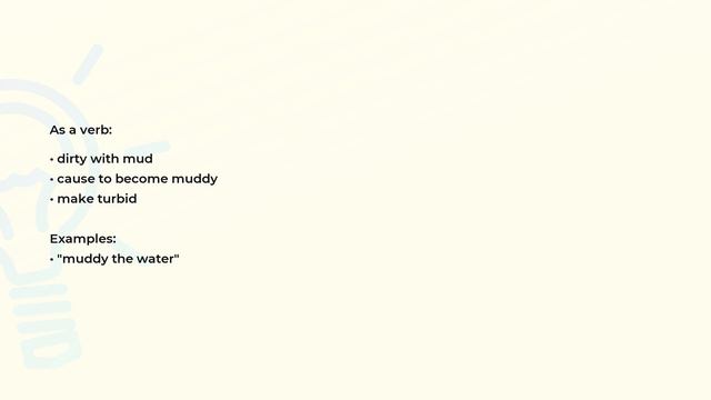 What is the meaning of the word MUDDY? смотреть онлайн