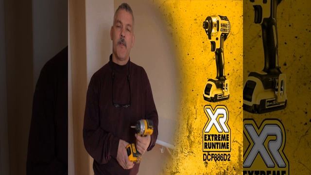 DEWALT DCF886D2 20V XR Lithium Ion Brushless 14 Inch Impact Driver Kit