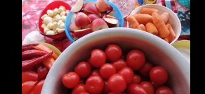 №36 Аджика с яблоками перцем и морковью на зиму вареная _ Сварила 6 литров аджики за один раз.