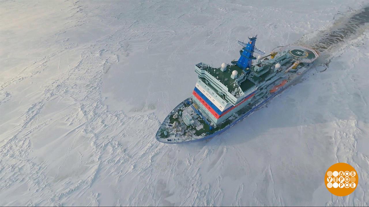 "Цари океанов. Путь в Арктику": самые-самые-самые! Доброе утро. Фрагмент выпуска от 29.07.2022