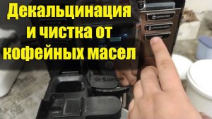 Декальцинация и чистка от кофейных масел кофемашины Saeco