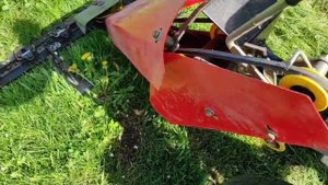 Сегментная коса"Заря"работа с адаптером и Мотоблоком Кентавр МБ 40-2