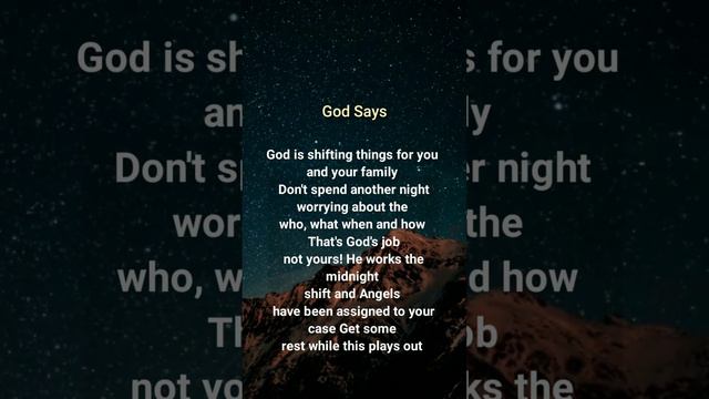 God Is..... | God Says Message Today | God Message Today | #godmessageformetoday