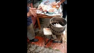 Перосъемная машина из старой стиральной машины.
