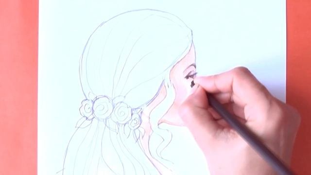 Как Нарисовать ВОЛОСЫ Девушки / Вечерняя Прическа / #УрокиРисования