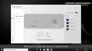 MSI® HOW TO use MSI Center for Business & Productivity - Home and Optimization