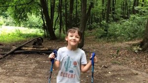 Прыжковая имитация. Тренировка юного биатлониста Никона