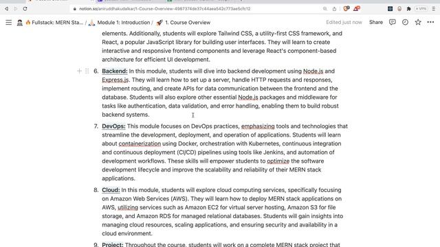 Course Roadmap - MERN Stack Full Course Playlist - 003