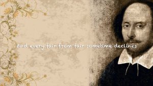 Shall I compare thee to a summer’s day? (Sonnet 18) - William Shakespeare