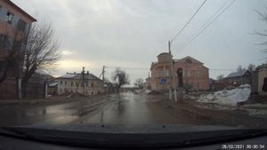 По центральным улицам г. Вольск. 28 марта 2021 г.