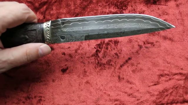 Нож Сиг-3 (торцевой дамаск с никелем) смотреть онлайн