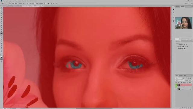 Меняем цвет глаз на фото. Урок из курса "Adobe Photoshop. От фотосессии к портрету". смотреть онлайн