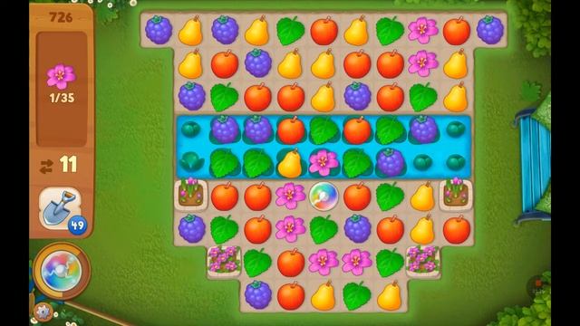 Gardenscapes - New Acres - level 726 смотреть онлайн