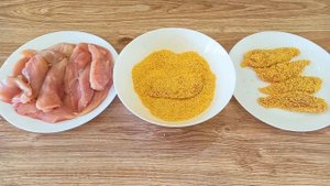 Куриные Грудки в ХРУСТЯЩЕЙ Панировке из Кукурузных Хлопьев с КУНЖУТОМ!