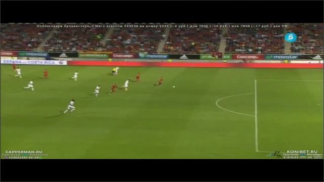2 Гол Испания - Коста-Рика Пако Алькасер '9 смотреть онлайн
