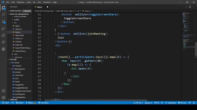 React Video Chat App with Video SDK (6/7) | React JS Projects for Beginners 2022