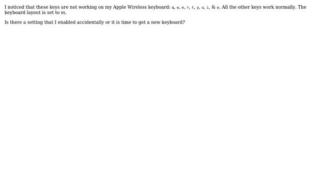 Apple: Some keys on Apple Wireless keyboard not working смотреть онлайн