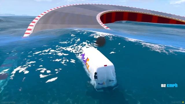 КАК ПРОЕДЕТ ШКОЛЬНЫЙ АВТОБУС ВОЛНИСТУЮ ДОРОГУ С ЛУЖАМИ В ГТА 5 МОДЫ - ЭКСПЕРИМЕНТЫ В GTA 5 смотреть онлайн