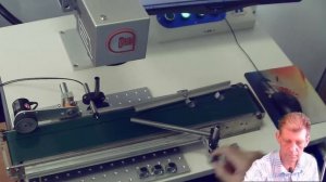 Автоматизация технологического процесса маркировки Лазерная гравировка на конвейере