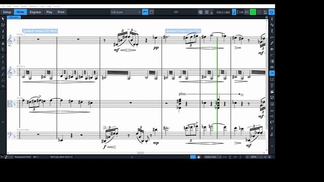 Ravel String Quartet in F - Allegro Moderato Dorico 3.5 Expression map - VSL Synchron Solo Strings смотреть онлайн