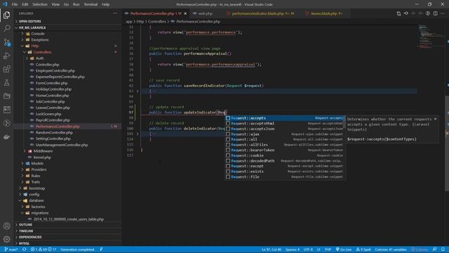 Update record on option select Performance indicator Laravel 8 | HR System Management смотреть онлайн
