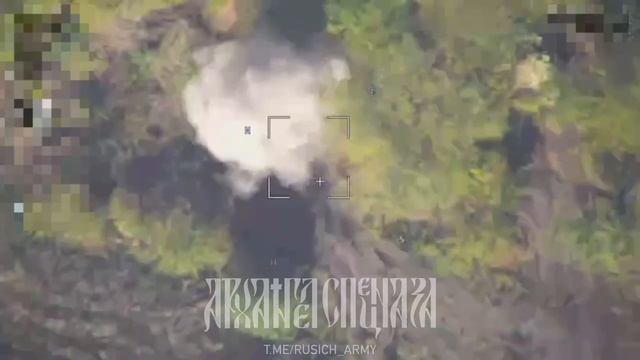 Точным попаданием "Ланцета" наши бойцы поразили вражеский танк, спрятанный в лесополосе.