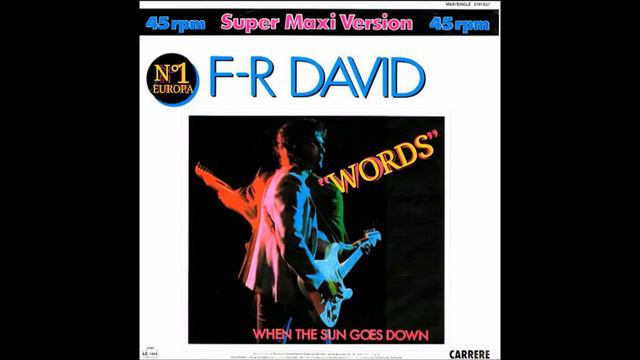 F.R.DAVID " Words " Extended Mix. смотреть онлайн