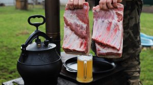 Бутербродная грудинка за 30 минут в казане