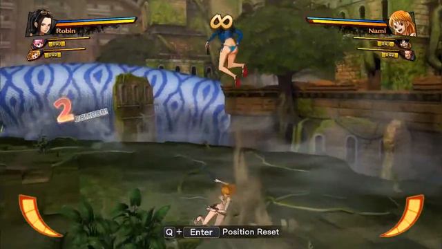 One Piece: Burning Blood - Robin (Swimsuit) (All Special Moves & Ultimate)