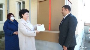 Кропоткинская горбольница получила в подарок  стиральную машину.