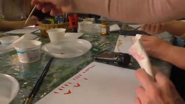 Мастер-класс по уфтюжской росписи.