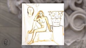 Живопись. Обнаженная модель с гипсовым слепком МГХПА