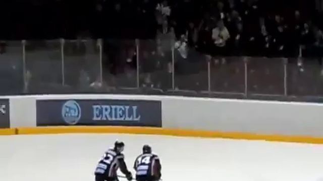 Caps Prospect Evgeny Kuznetsov celebrates with Traktor fans after win смотреть онлайн