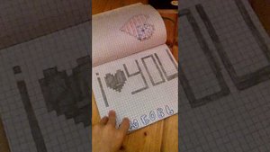 Мои рисунки по клеточкам👍💗🌸💐