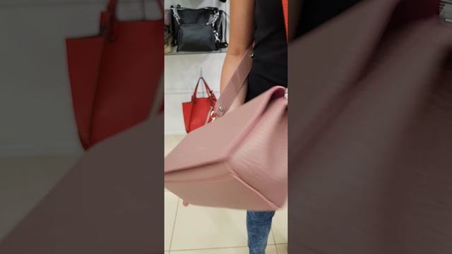 Женская кожаная сумка Sara Burglar A0W0Q1131 ROSA с широким ремнем смотреть онлайн