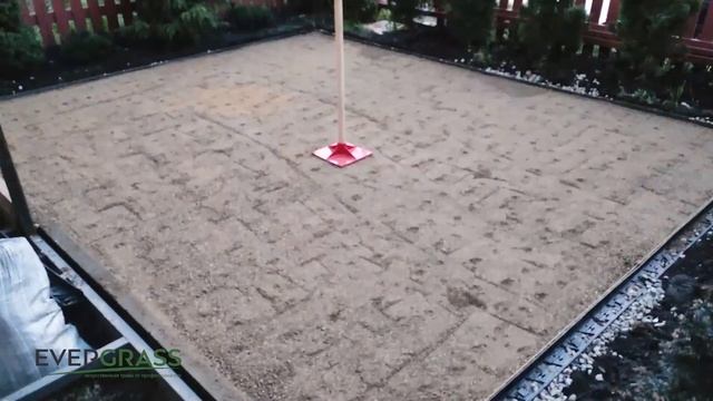 Монтаж искусственного газона