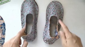 Лоскутные тапочки своими руками/Patchwork home slippers