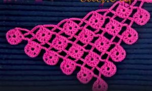 ♦ Бактус из квадратиков крючком • Безотрывное вязание