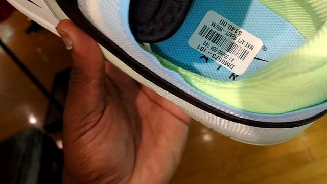 Nike AF1 React White Ghost Green Blue смотреть онлайн