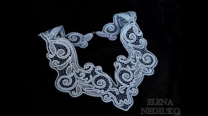 Воротник Аврора , арт кружево крючком
