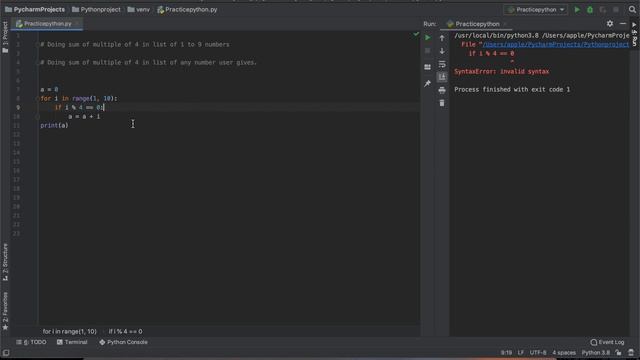 Python Practice Series 5 | Beginners | Level 1 | Basic | Add Multiple of 4 | Programming Exercises