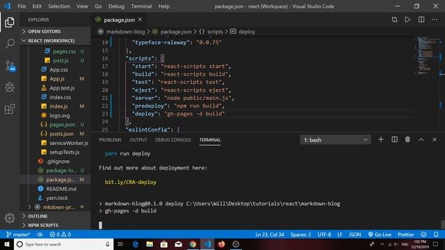 Building a Markdown Blog With React: Part 6 - Deploying to GitHub Pages смотреть онлайн