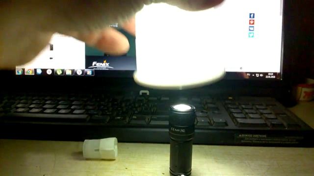 Диффузор (рассеиватель )  для фонарика -своими руками. смотреть онлайн